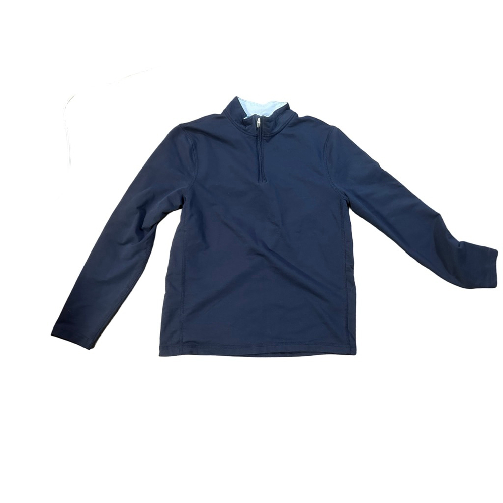 Women's J.Crew Performance Navy Light Blue Long Sleeve 1/4 Zip S - Picture 2 of 7